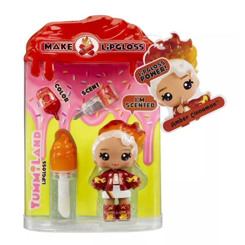 MGA Entertainment Yummiland Lip Gloss -nukke sarja 2 - Cinnamon Spice (Amber Cinnamon)