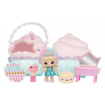 MGA Entertainment Yummiland Beauty Bag -leikkisetti + Lip Gloss -nukke - Cupcake Beauty Bag
