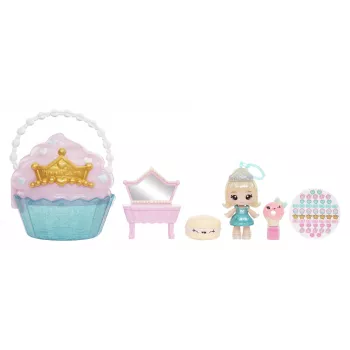 MGA Entertainment Yummiland Beauty Bag -leikkisetti + Lip Gloss -nukke - Cupcake Beauty Bag