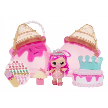 MGA Entertainment Yummiland Beauty Bag -leikkisetti + Lip Gloss -nukke - Ice Cream Beauty Bag