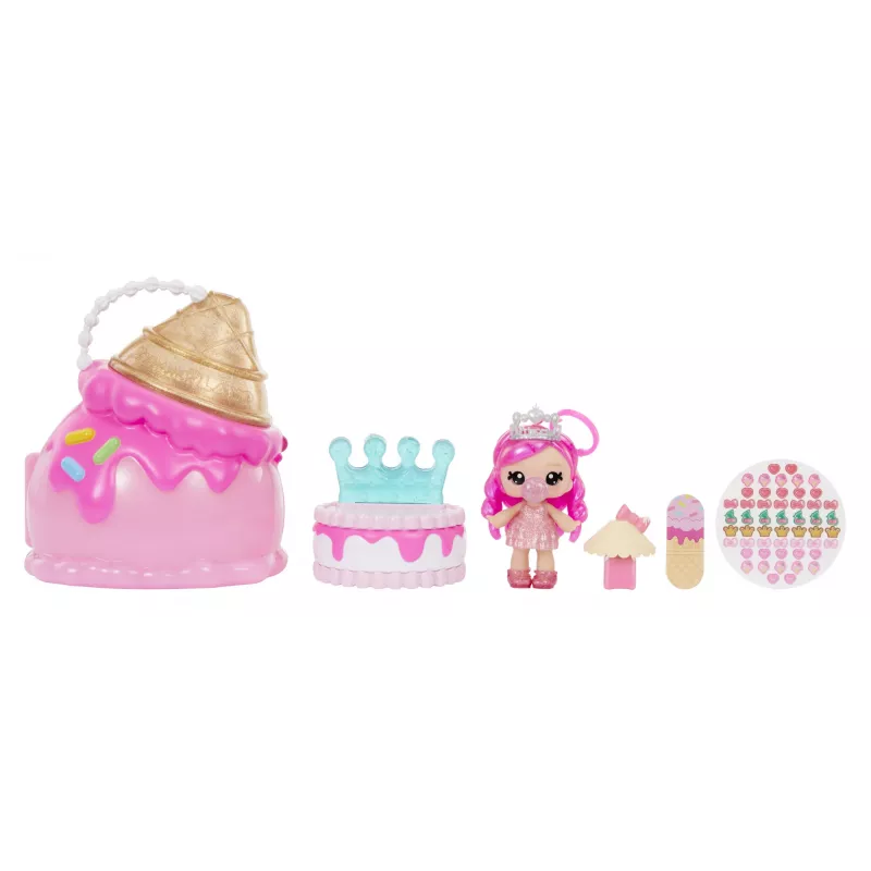 MGA Entertainment Yummiland Beauty Bag -leikkisetti + Lip Gloss -nukke - Ice Cream Beauty Bag