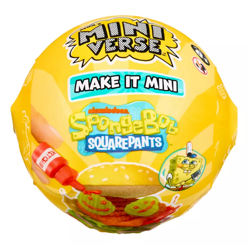 Miniverse Make It Mini SpongeBob SquarePants, 8 vuotta, monivärinen