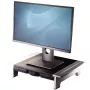 Fellowes tietokoneen näytönjalusta 5 korkeusasennolla - Office Suites näytönkorotus säilytyslokerolla - ergonomisesti säädettävä näytönjalusta tietokoneelle - enint. paino 36 kg/enint. koko 28