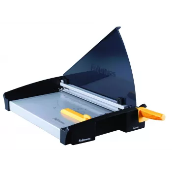 Paperileikkuri Fellowes Plasma A3/180 – leikkauspituus 46 cm, kapasiteetti 40 arkkia, grafiitti/hopea/keltainen