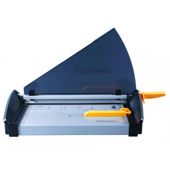 Paperileikkuri Fellowes Plasma A3/180 – leikkauspituus 46 cm, kapasiteetti 40 arkkia, grafiitti/hopea/keltainen