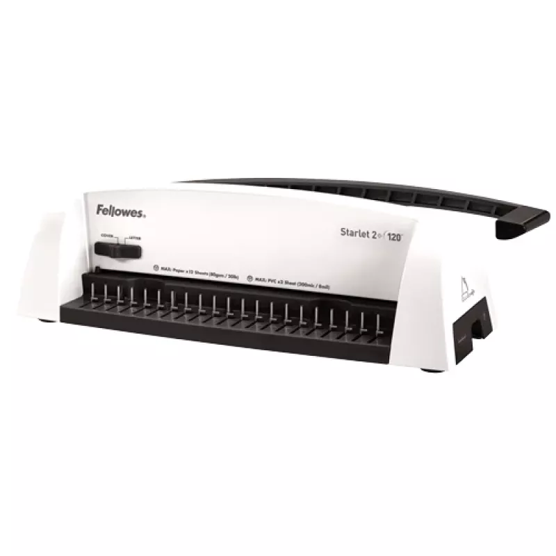 Fellowes Starlet 2+ muovisidontakone, valkoinen, 12 arkin rei'itys