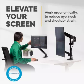 Fellowes Platinum Series Dual Stacking monitorivarsi – monitoriteline kahdelle 8 kg:n 27