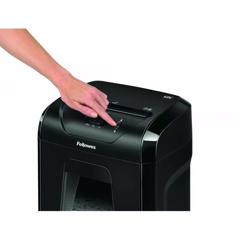 Fellowes Powershred 12C silppuri ristisilppu 22,5 cm musta