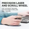 Fellowes pystyhiiri molemmille käsille – pieni, langaton, molemmille käsille, pysty muotoilu, laser, RF Wireless, 1200 DPI, musta, hopea