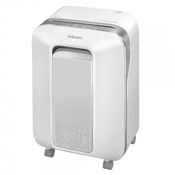 Fellowes Powershred LX201 mikrosilppuava silppuri valkoinen, mikrosilppu, 23 cm, 2 x 12 mm, 22 L, kosketus, 4 pyörää