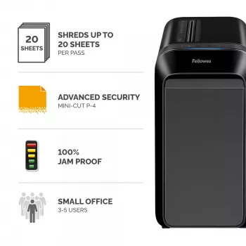Fellowes LX Series Powershred LX220 silppuri 65 dB musta