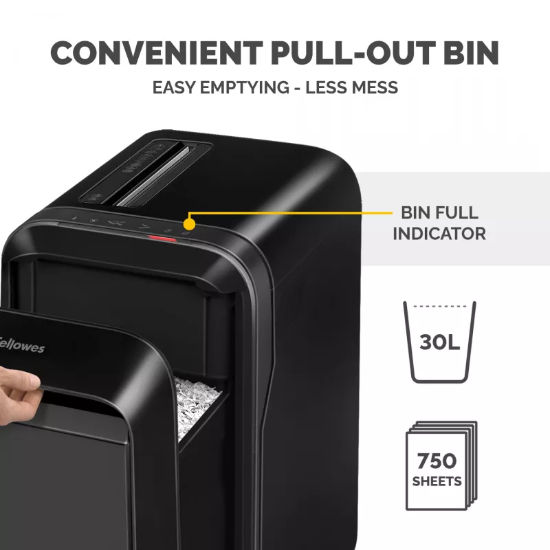 Fellowes LX Series Powershred LX220 silppuri 65 dB musta