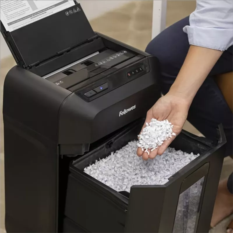 Fellowes Automax 80M silppuri osasilppu 22 cm musta