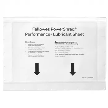 Fellowes 4025601 silppurin lisävaruste voiteluarkit 10 kpl