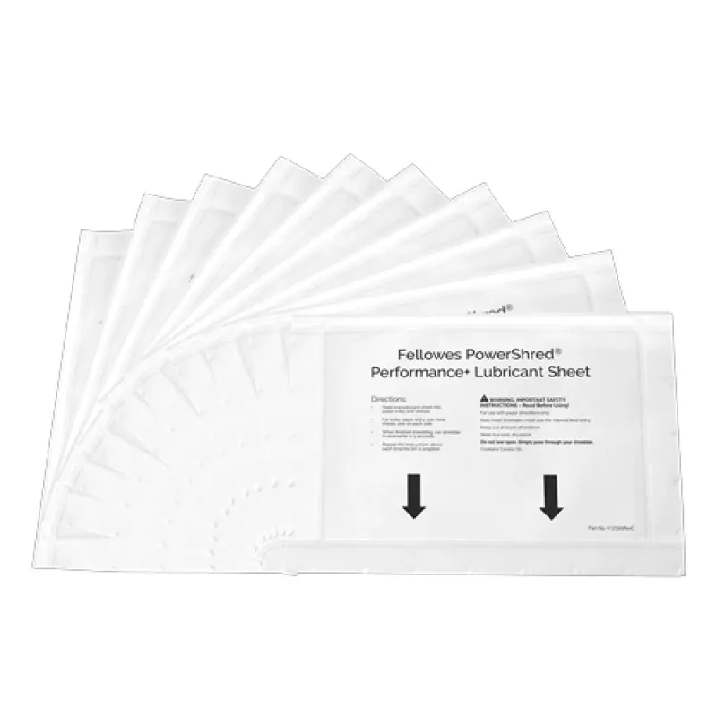 Fellowes 4025601 silppurin lisävaruste voiteluarkit 10 kpl
