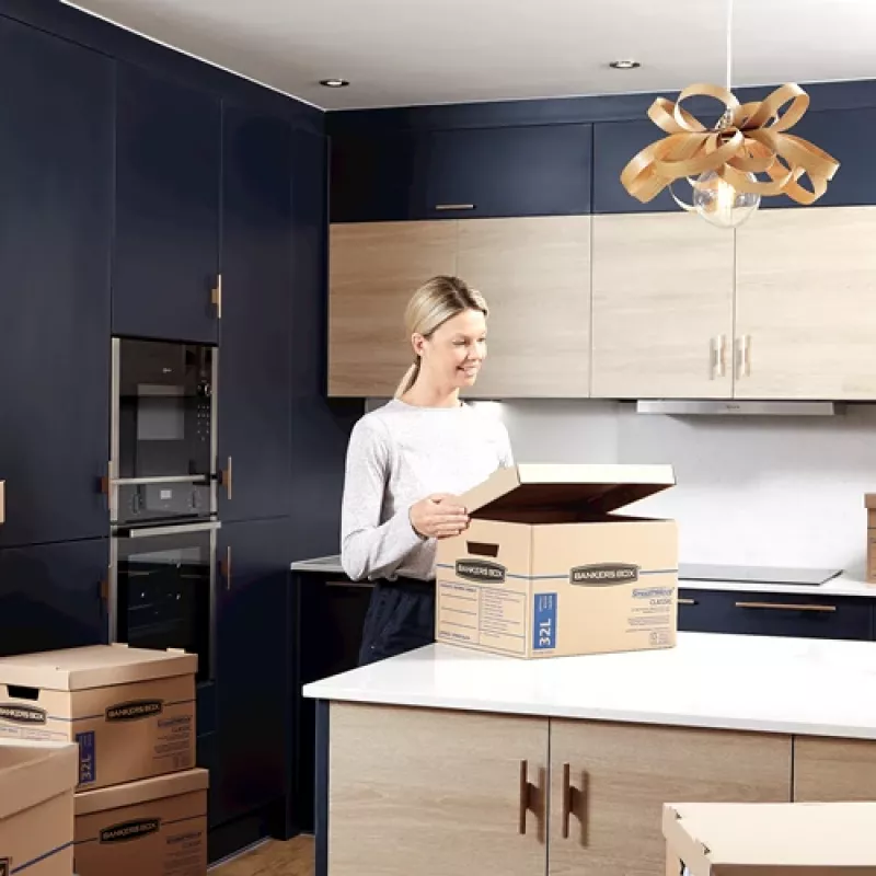 Fellowes 6203701 säilytyslaatikko suorakaide kartonki luonnonvärinen