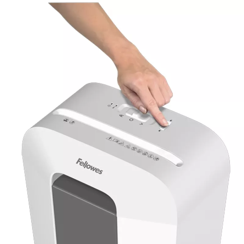 Fellowes LX Series Powershred LX50 (valkoinen) silppuri – patentoitu turvalukko