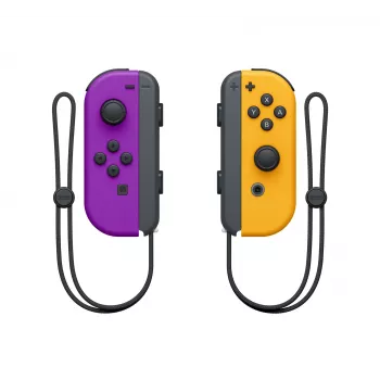 Peliohjain NINTENDO Joy-Con langaton Bluetooth Nintendo Switch — musta/oranssi/violetti, analoginen/digitaalinen, ristiohjain