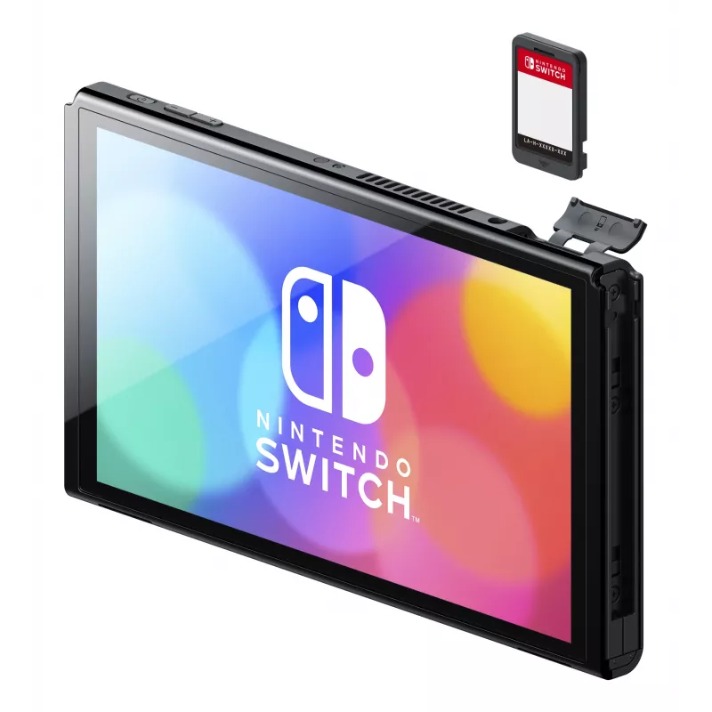 Nintendo Switch OLED, Nintendo Switch, NVIDIA Custom Tegra, sininen, punainen, analoginen/digitaalinen, Home-painike, virtapainike, painikkeet