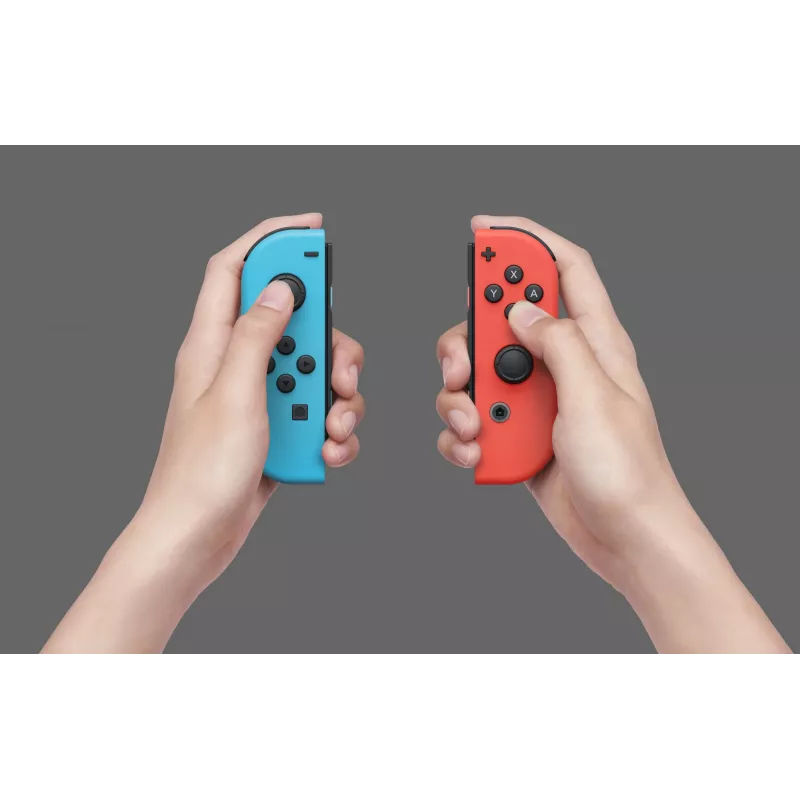 Nintendo Switch OLED, Nintendo Switch, NVIDIA Custom Tegra, sininen, punainen, analoginen/digitaalinen, Home-painike, virtapainike, painikkeet