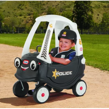 Little Tikes Tikes Patrol poliisiauto, 1,5 vuosi, 4 pyörää, muovi, musta, valkoinen, paristot vaaditaan