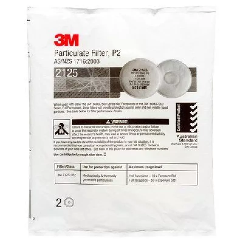 Hiukkassuodatin 3M 2125 P2 2 kpl