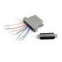 StarTech.com DB25–RJ45 modulaariadapteri – uros/naaras, DB-25, RJ-45, harmaa