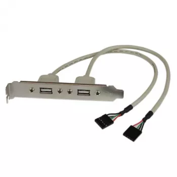 StarTech.com 2 portin USB A naaras korttipaikkasovitin, 2 x IDC, 2 x USB A, 0,286 m, hopea