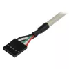 StarTech.com 2 portin USB A naaras korttipaikkasovitin, 2 x IDC, 2 x USB A, 0,286 m, hopea