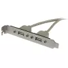 StarTech.com 2 portin USB A naaras korttipaikkasovitin, 2 x IDC, 2 x USB A, 0,286 m, hopea