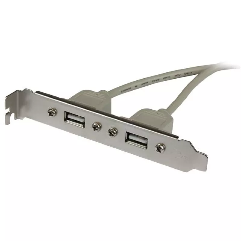 StarTech.com 2 portin USB A naaras korttipaikkasovitin, 2 x IDC, 2 x USB A, 0,286 m, hopea