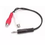 StarTech.com 6in stereoäänikaapeli – 3,5 mm uros 2x RCA naaras