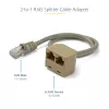 StarTech.com 2–1 RJ45 jakokaapeliadapteri – naaras/uros, 10/100Base-T(X), Cat5e, harmaa, polyvinyylikloridi (PVC), 0,33 m, uros/naaras