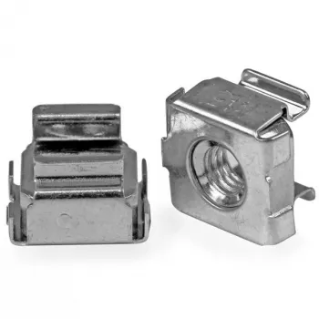 StarTech.com 50 kpl M5 häkkimuttereita palvelinkaappiin, häkkimutteri, ruostumaton teräs, ruostumaton teräs, M5, CE, TAA, REACH, 223,2 g