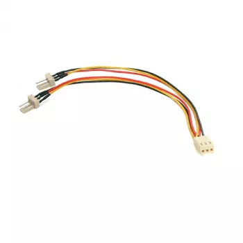 StarTech.com 15,24 cm TX3 tuulettimen virtajakokaapeli, Molex (3-napainen), Molex (3-napainen), 0,152 m, uros, naaras, useita värejä, valkoinen