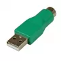 StarTech.com varaosa PS/2 hiiri–USB-adapteri – naaras/uros, PS/2, USB, vihreä