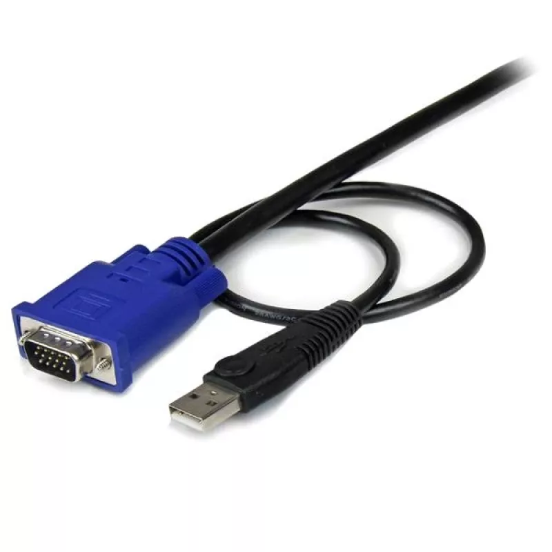 StarTech.com 10 ft ultraohut USB VGA 2-in-1 KVM-kaapeli, 3 m, VGA, musta, USB, USB A + VGA, VGA