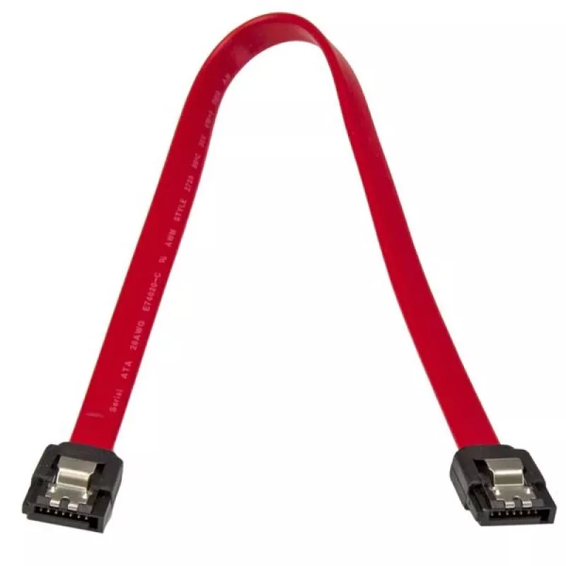 StarTech.com 12 tuuman lukittuva SATA-kaapeli, 0,304 m, SATA III, SATA 7-pin, SATA 7-pin, uros/uros, punainen