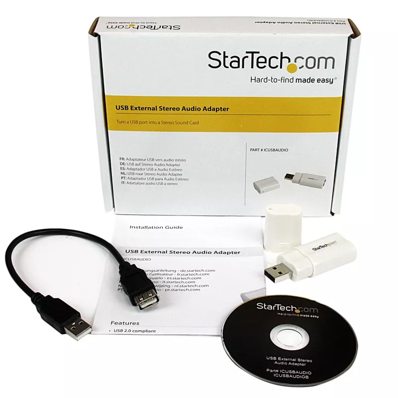 StarTech.com USB–stereoääni-adapteri muunnin