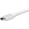 StarTech.com 1 m USB-C - DisplayPort 1.2 -kaapeli 4K 60 Hz – USB-C - DisplayPort-sovitinkaapeli HBR2 – USB Type-C DP Alt Mode - DP-näyttö-videokaapeli – toimii Thunderbolt 3:n kanssa – valkoinen