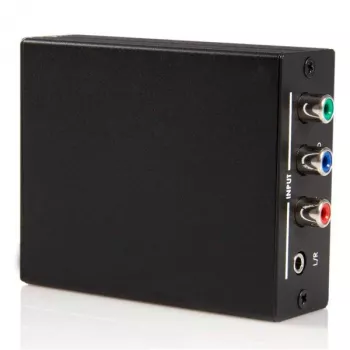 StarTech.com Component - HDMI -videomuunnin äänellä, musta, RoHS, CE, FCC, 1080p, HDMI, 5 V, 80 mm