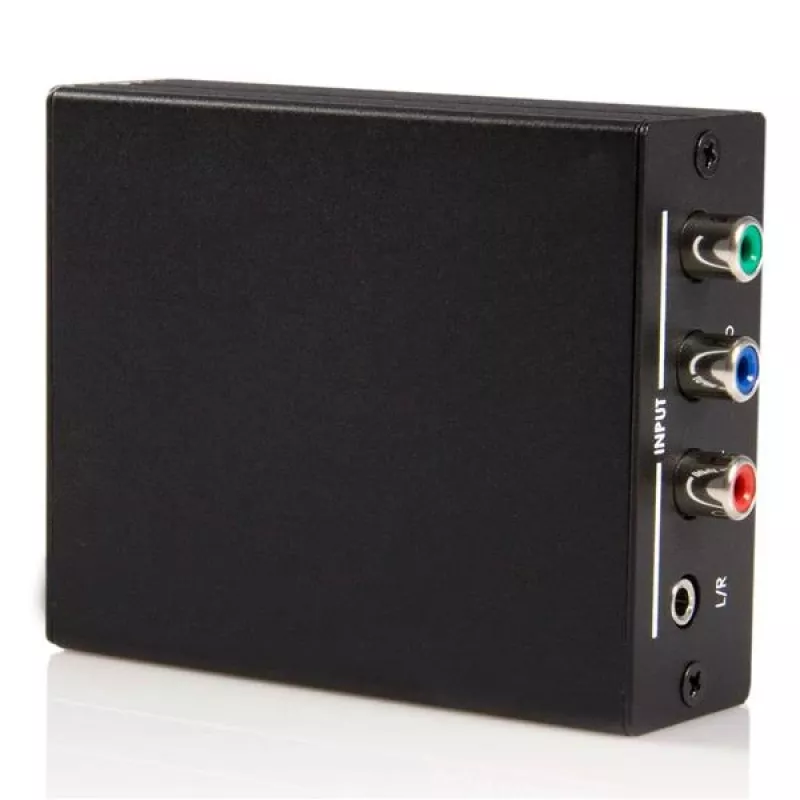 StarTech.com Component - HDMI -videomuunnin äänellä, musta, RoHS, CE, FCC, 1080p, HDMI, 5 V, 80 mm