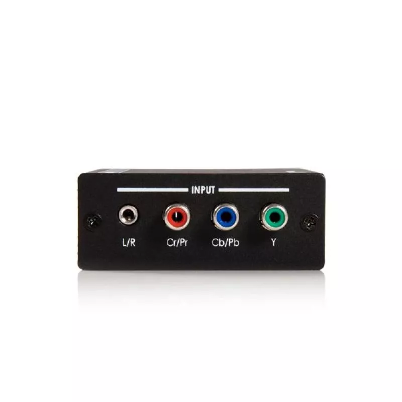 StarTech.com Component - HDMI -videomuunnin äänellä, musta, RoHS, CE, FCC, 1080p, HDMI, 5 V, 80 mm