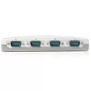 StarTech.com 4-porttinen USB - RS232 -sarja-DB9-sovitinkeskitin, USB, sarja, hopea, muovi, CE, FCC, RoHS, 1 W