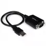 StarTech.com 1,8 m 1-porttinen ammattimainen USB - sarja -sovitinkaapeli COM-pidätyksellä, USB - RS232 -sovitin - TAA