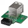 StarTech.com 2-porttinen USB-emolevyn liitinsovitin, IDC, USB 2.0, musta, vihreä, ruostumaton teräs, 20 mm, 125 mm, 230 mm