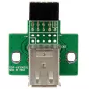 StarTech.com 2-porttinen USB-emolevyn liitinsovitin, IDC, USB 2.0, musta, vihreä, ruostumaton teräs, 20 mm, 125 mm, 230 mm
