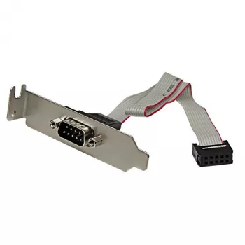 StarTech.com 9-pin sarjaliitin uros - 10-pin emolevyn liitin matalaprofiilinen slot-levy