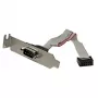 StarTech.com 9-pin sarjaliitin uros - 10-pin emolevyn liitin matalaprofiilinen slot-levy