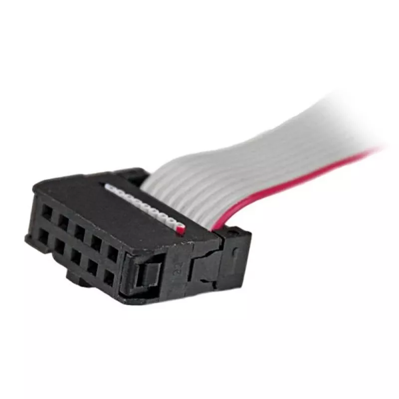 StarTech.com 9-pin sarjaliitin uros - 10-pin emolevyn liitin matalaprofiilinen slot-levy
